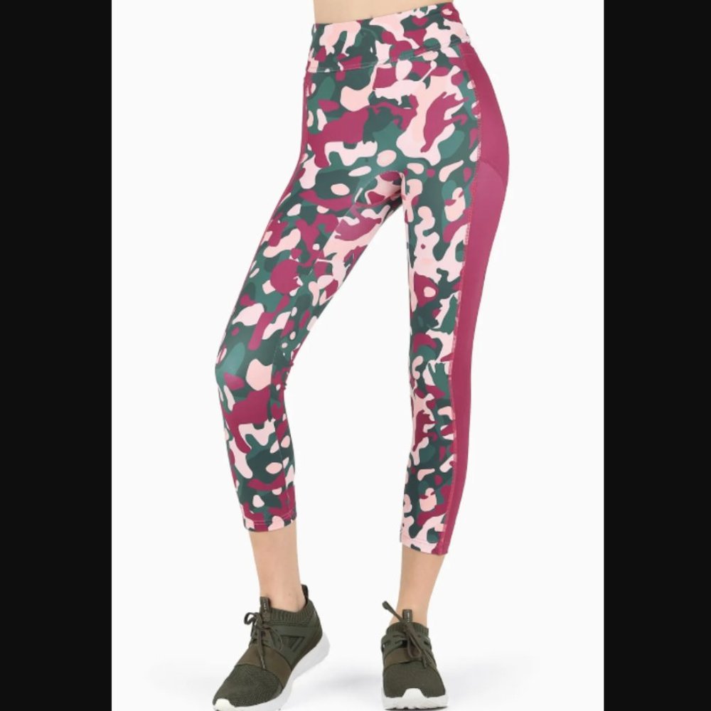 Blackmilk Cameowflage Pink HW Battle Pants Leggings Camo